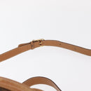 CELINE Macadam Canvas Shoulder Bag PVC Leather Brown Gold Auth 152579-14