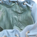 PRADA Backpack Nylon Light Blue Silver Auth 152581-22