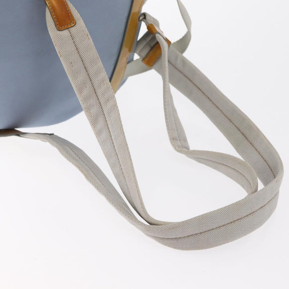 PRADA Backpack Nylon Light Blue Silver Auth 152581