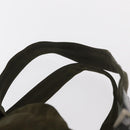 PRADA Backpack Nylon Khaki Silver Auth 152582-16