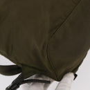 PRADA Backpack Nylon Khaki Silver Auth 152582-19