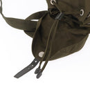 PRADA Backpack Nylon Khaki Silver Auth 152582-22