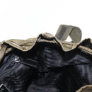 PRADA Backpack Nylon Khaki Silver Auth 152582-24