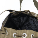 PRADA Backpack Nylon Khaki Silver Auth 152582-25