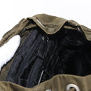 PRADA Backpack Nylon Khaki Silver Auth 152582-26