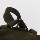 PRADA Backpack Nylon Khaki Silver Auth 152582-14