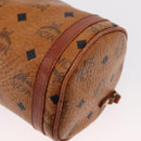 MCM Logogram Vicetos Shoulder Bag PVC Leather Brown Gold Auth 152584-14