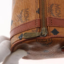 MCM Logogram Vicetos Shoulder Bag PVC Leather Brown Gold Auth 152584-10