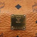 MCM Logogram Vicetos Shoulder Bag PVC Leather Brown Gold Auth 152584-12