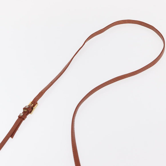 MCM Logogram Vicetos Shoulder Bag PVC Leather Brown Gold Auth 152584