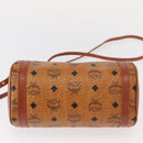 MCM Logogram Vicetos Shoulder Bag PVC Leather Brown Gold Auth 152584-5