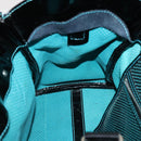 FENDI Etnico Tote Bag Enamel Black Silver Auth 152587-18