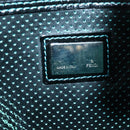 FENDI Etnico Tote Bag Enamel Black Silver Auth 152587-20