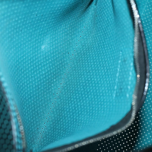 FENDI Etnico Tote Bag Enamel Black Silver Auth 152587