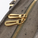 LOEWE Anagram Americana 28 Hand Bag Leather Gold Auth 152592-18