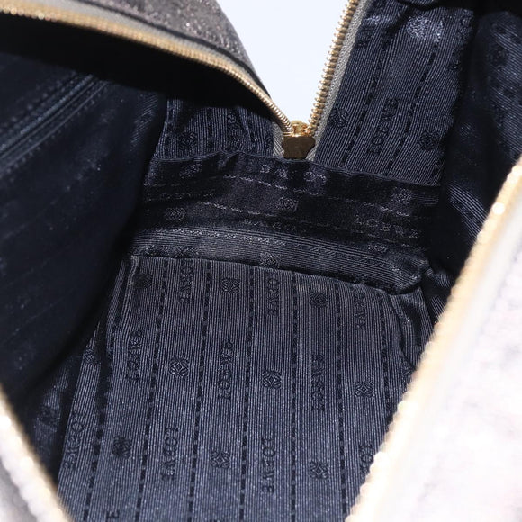 LOEWE Anagram Americana 28 Hand Bag Leather Gold Auth 152592