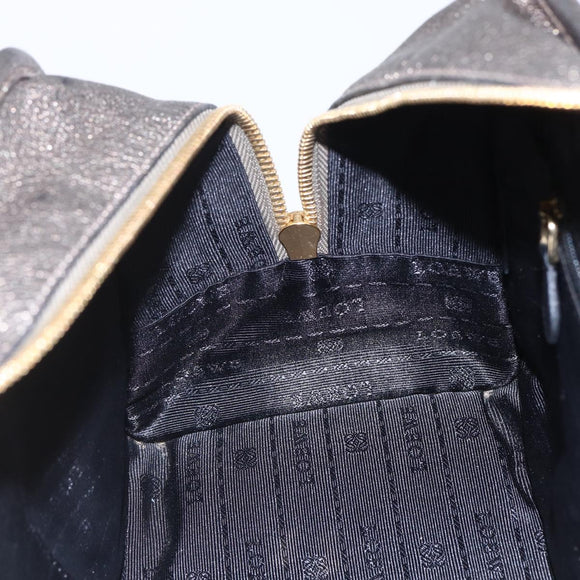 LOEWE Anagram Americana 28 Hand Bag Leather Gold Auth 152592