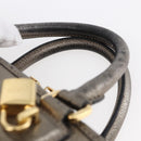 LOEWE Anagram Americana 28 Hand Bag Leather Gold Auth 152592-8