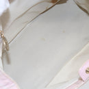 CHANEL New Travel Line Hand Bag Nylon Pink Gold CC Auth 152593-10