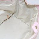 CHANEL New Travel Line Hand Bag Nylon Pink Gold CC Auth 152593-19