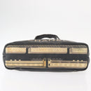 CHANEL Central Station Tote Bag PVC Canvas Black Silver CC Auth 152594-5