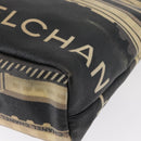 CHANEL Central Station Tote Bag PVC Canvas Black Silver CC Auth 152594-14