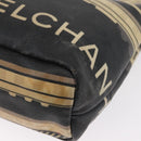 CHANEL Central Station Tote Bag PVC Canvas Black Silver CC Auth 152594-16