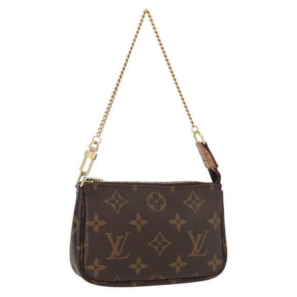 LOUIS VUITTON Monogram Mini Pochette Accessoires Pouch M58009 LV Auth 152598