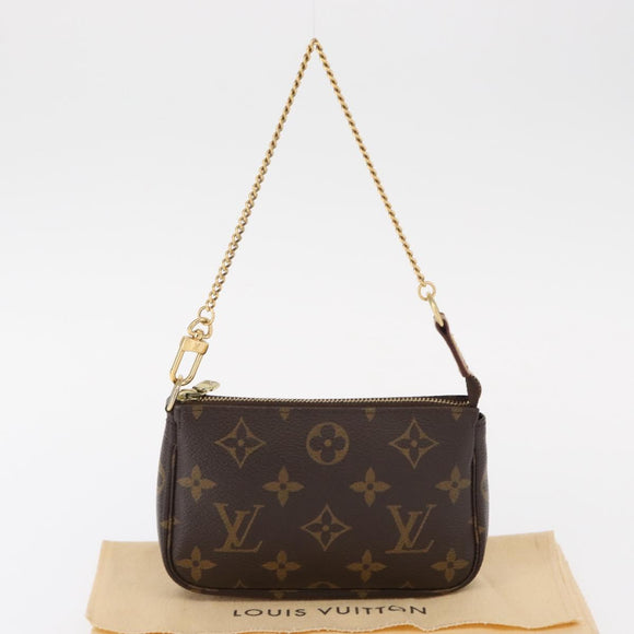 LOUIS VUITTON Monogram Mini Pochette Accessoires Pouch M58009 LV Auth 152598