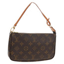 LOUIS VUITTON Monogram Pochette Accessoires Pouch M51980 LV Auth 152599V-1