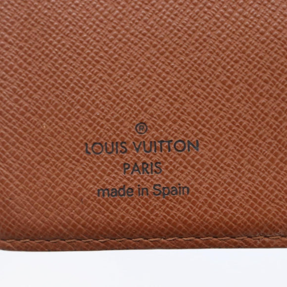 LOUIS VUITTON Monogram Agenda PM Day Planner Cover R20005 LV Auth 152600