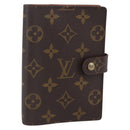 LOUIS VUITTON Monogram Agenda PM Day Planner Cover R20005 LV Auth 152600-1