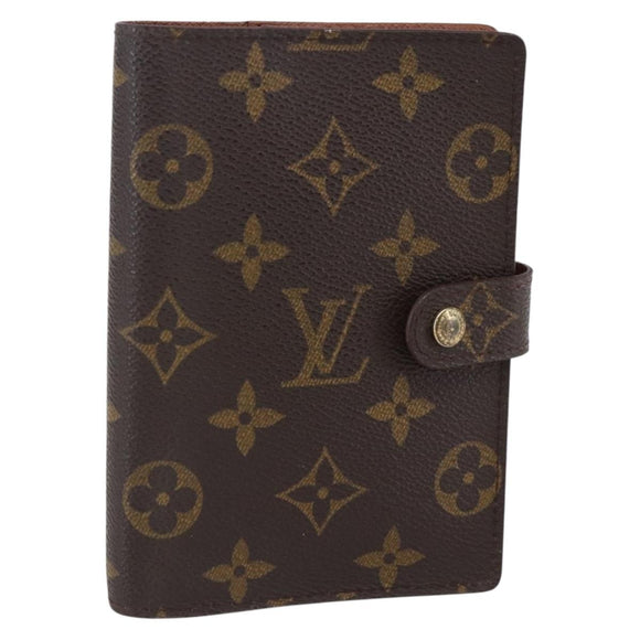 LOUIS VUITTON Monogram Agenda PM Day Planner Cover R20005 LV Auth 152600