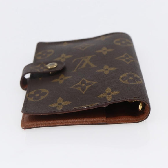 LOUIS VUITTON Monogram Agenda PM Day Planner Cover R20005 LV Auth 152600