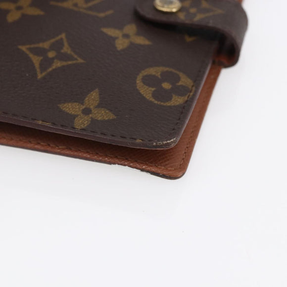 LOUIS VUITTON Monogram Agenda PM Day Planner Cover R20005 LV Auth 152600