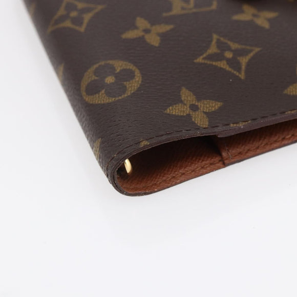 LOUIS VUITTON Monogram Agenda PM Day Planner Cover R20005 LV Auth 152600