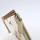 LOUIS VUITTON Monogram Multicolor Pochette Cles Purse White M92655 Auth 152602-8