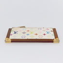 LOUIS VUITTON Monogram Multicolor Pochette Cles Purse White M92655 Auth 152602-6