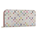 LOUIS VUITTON Multicolor PortefeuilleInsolite Wallet White M93750 LV Auth 152604-1