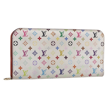 LOUIS VUITTON Multicolor PortefeuilleInsolite Wallet White M93750 LV Auth 152604