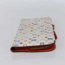 LOUIS VUITTON Multicolor PortefeuilleInsolite Wallet White M93750 LV Auth 152604-4