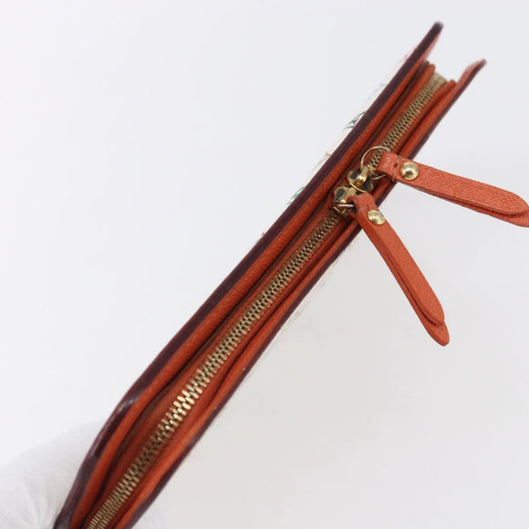 LOUIS VUITTON Multicolor PortefeuilleInsolite Wallet White M93750 LV Auth 152604