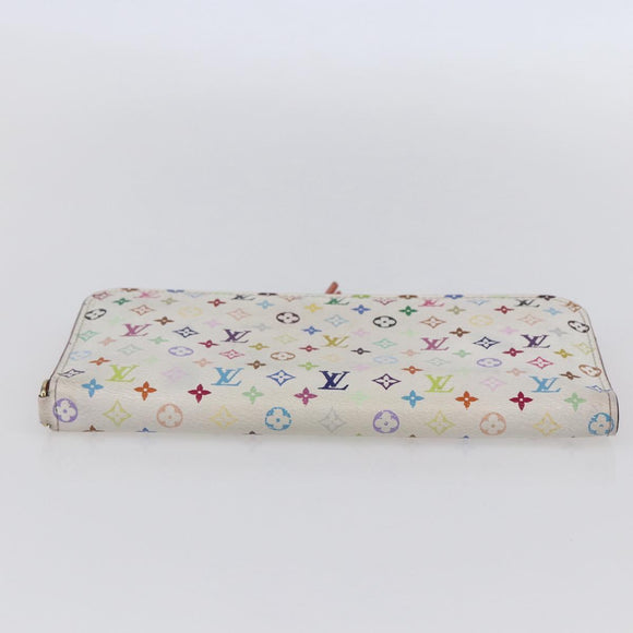 LOUIS VUITTON Multicolor PortefeuilleInsolite Wallet White M93750 LV Auth 152604