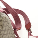 GUCCI GG Blooms Backpack PVC Beige Silver 405019 Auth 152607A-11