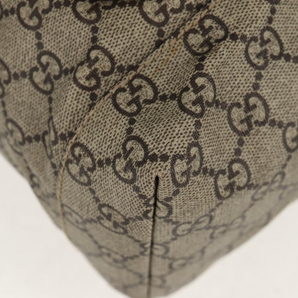 GUCCI GG Blooms Backpack PVC Beige Silver 405019 Auth 152607A