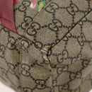 GUCCI GG Blooms Backpack PVC Beige Silver 405019 Auth 152607A-16