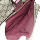 GUCCI GG Blooms Backpack PVC Beige Silver 405019 Auth 152607A-19