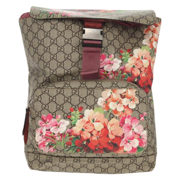 GUCCI GG Blooms Backpack PVC Beige Silver 405019 Auth 152607A - 0