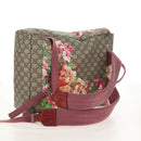 GUCCI GG Blooms Backpack PVC Beige Silver 405019 Auth 152607A-9