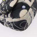 CHANEL Matelasse Chain Shoulder Bag Satin Black Silver CC Auth 152608A-16